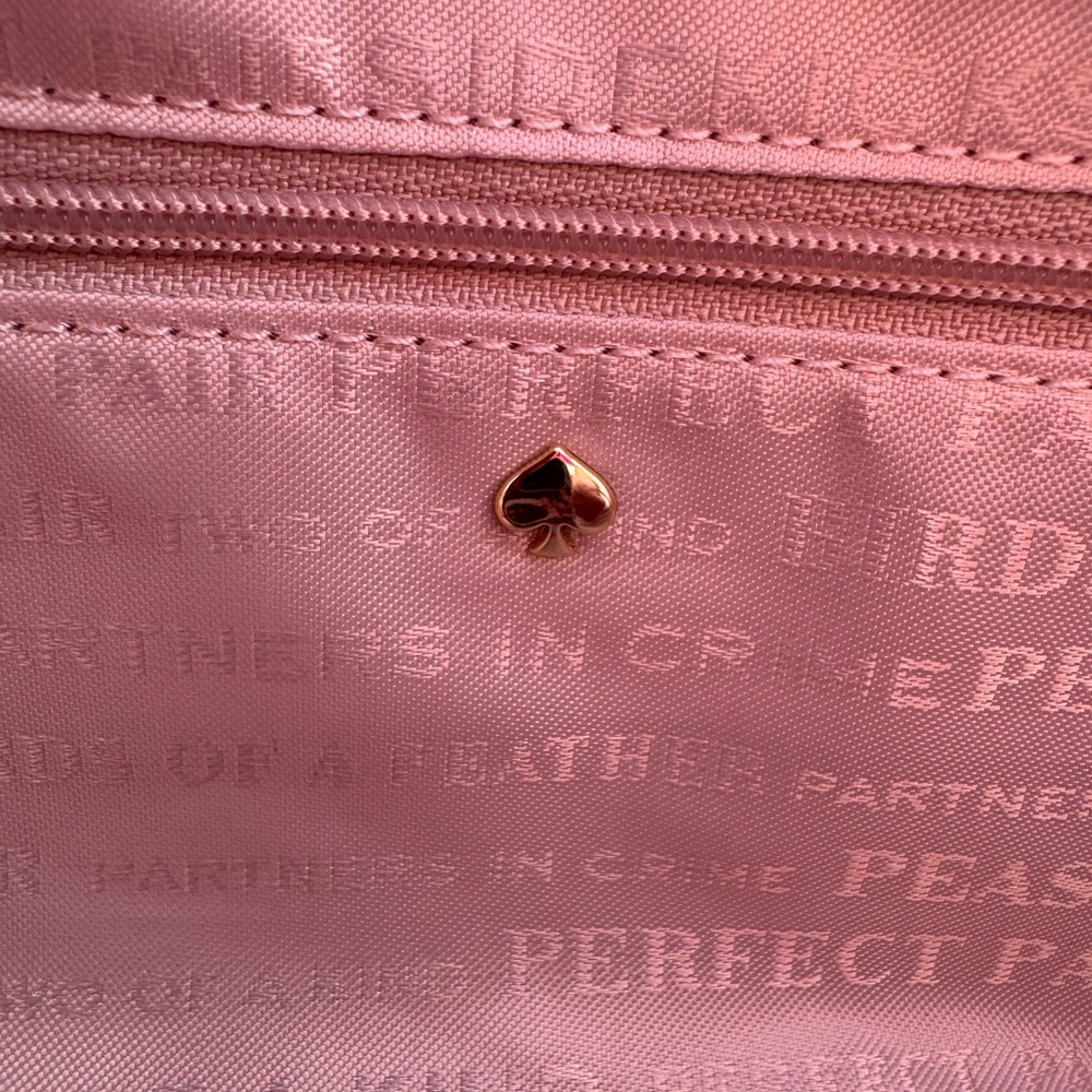 Kate Spade Bridal Tote Storybook Lining with Kate Spade Pink Dust Bag - Picture 7 of 11